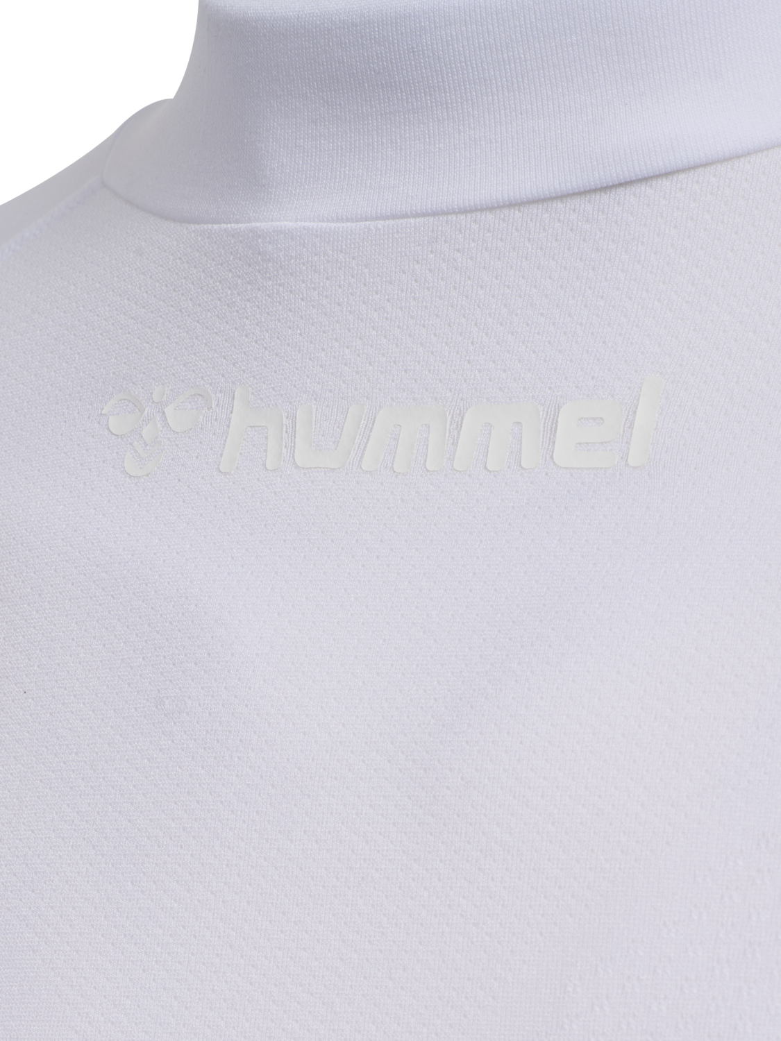 hmlBL COMFORT 2.0 MOCKNECK TEE L/S, WHITE, packshot