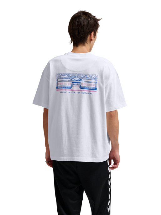 hmlLOOSE T-SHIRT S/S SW STADIUM, WHITE, model