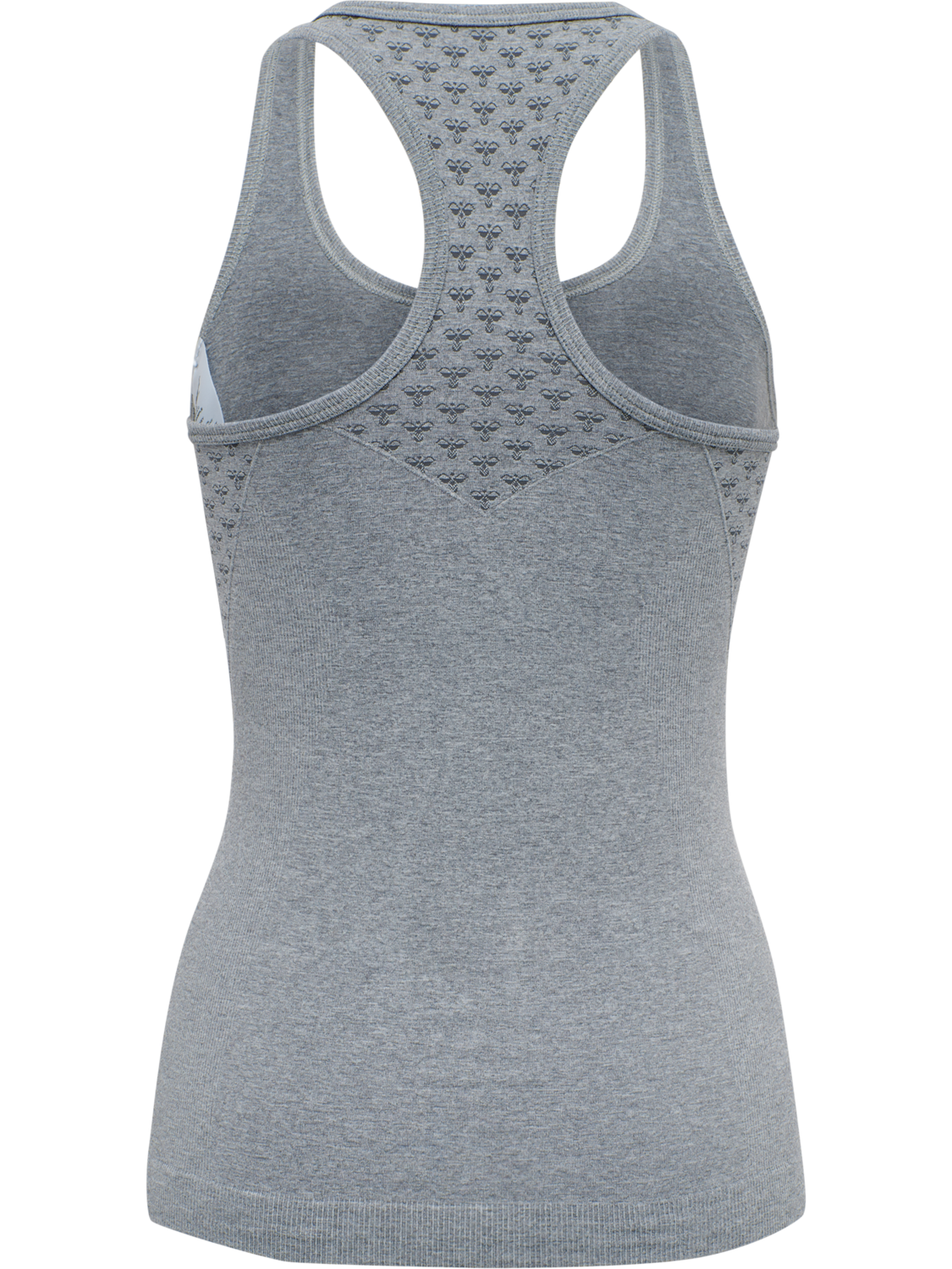 hmlCI SEAMLESS TOP, GREY MELANGE, packshot