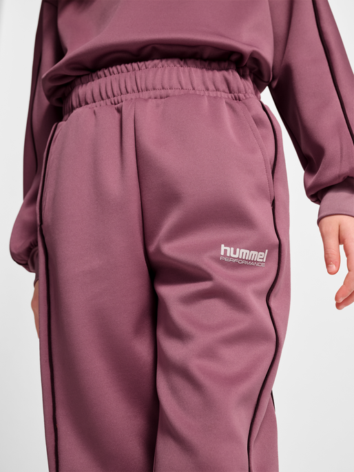 hmlJR INTERLOCK ADJUST PANTS, WISTFUL MAUVE, model