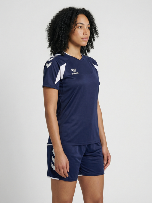 hmlCORE 2.0 JERSEY S/S WOMAN, MARINE/WHITE, model
