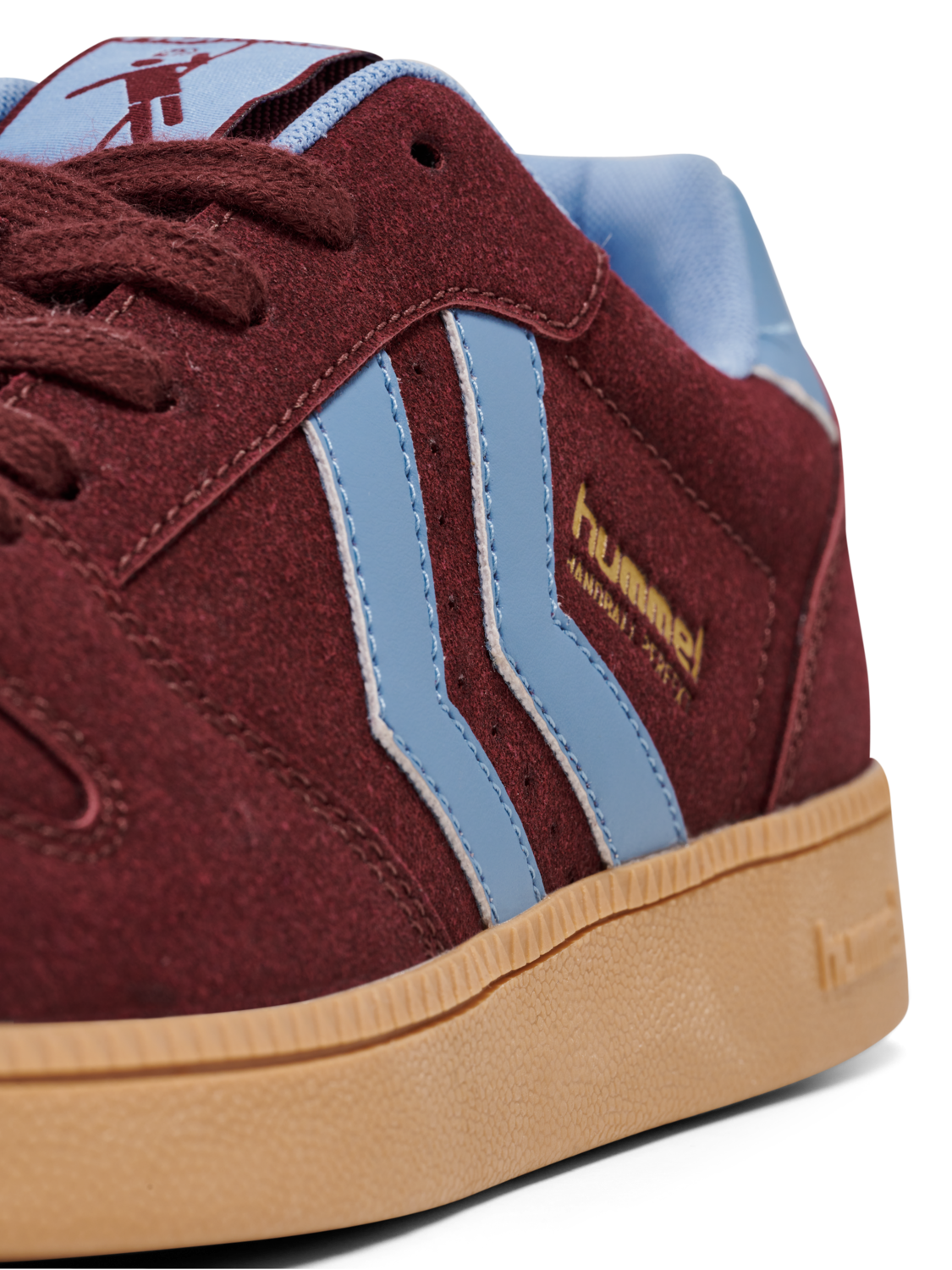 HANDBALL PERFEKT SYNTH. SUEDE, WINDSOR WINE/FADED DENIM, packshot