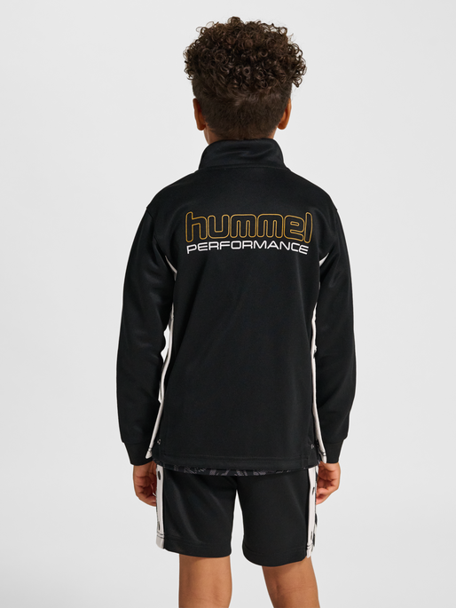 hmlJR CHEVRON ZIP JACKET, BLACK, model