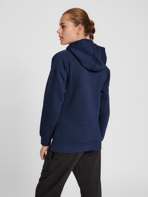 hmlRED HEAVY HOODIE WOMAN, MARINE, model