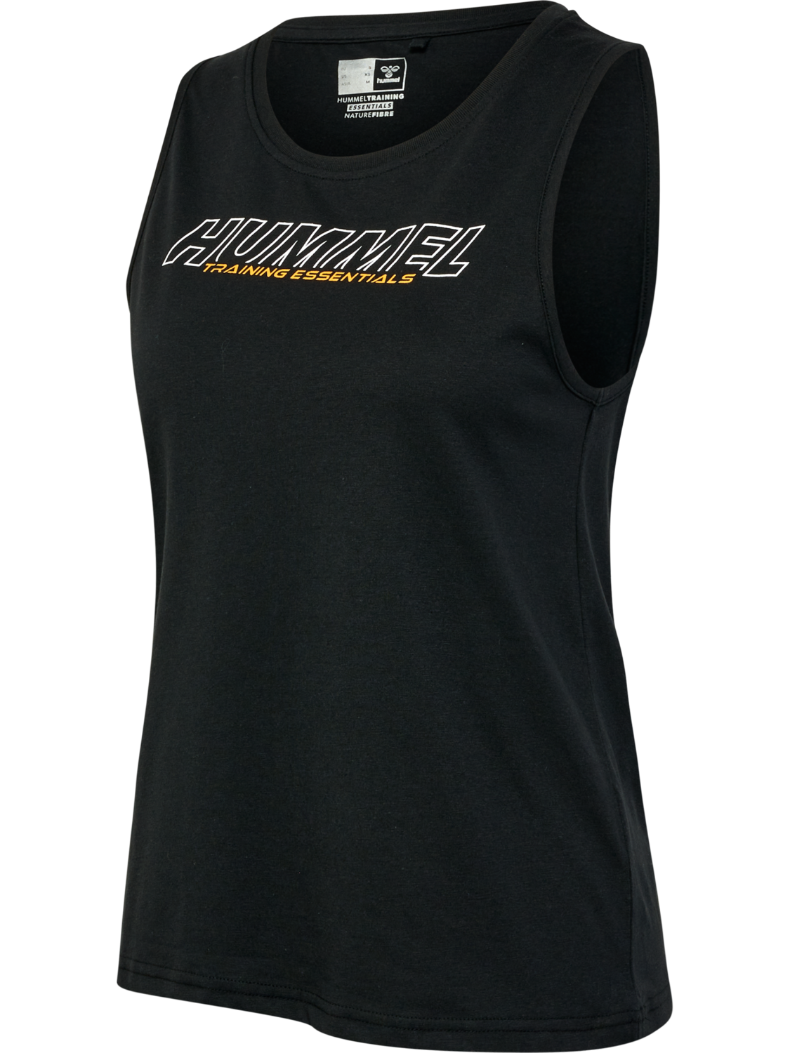 hmlTE CONFIDENT COTTON TANKTOP, BLACK, packshot