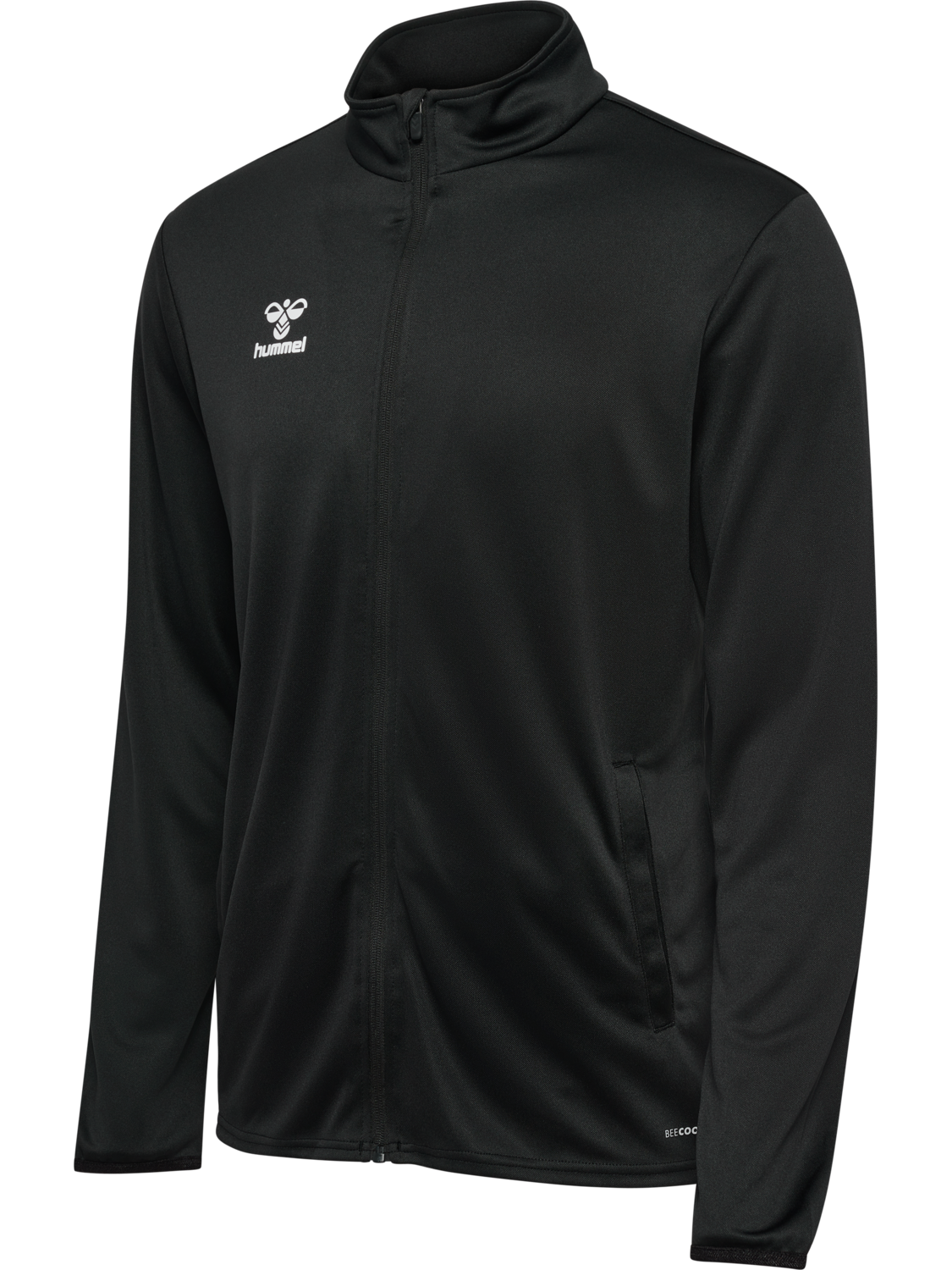 hmlESSENTIAL TRACK JACKET, BLACK, packshot