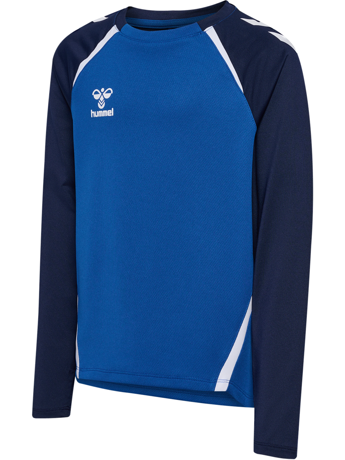 hmlLEAD 2.0 CREW SWEAT KIDS, TRUE BLUE/MARINE, packshot