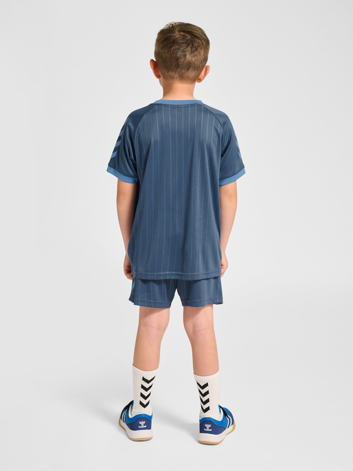 hmlJR GOAL STRIPE SET, BERING SEA, model