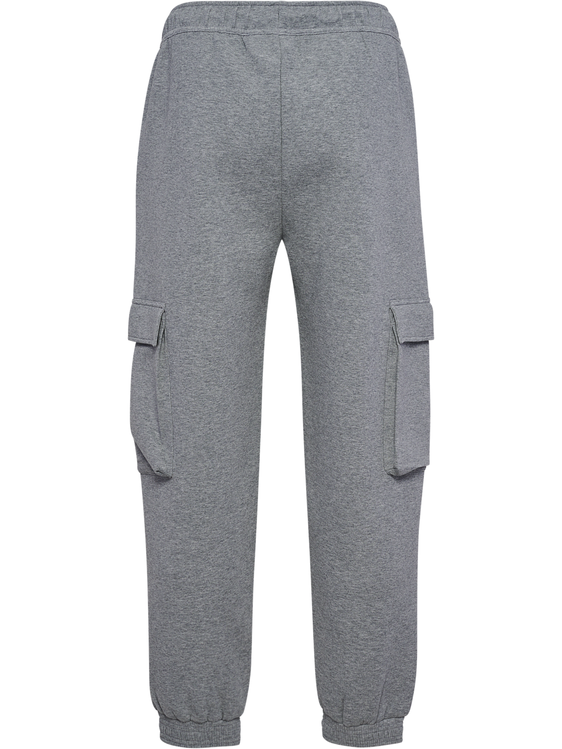 hmlTECH FLEECE LOOSE CARGO PANTS, GREY MELANGE, packshot