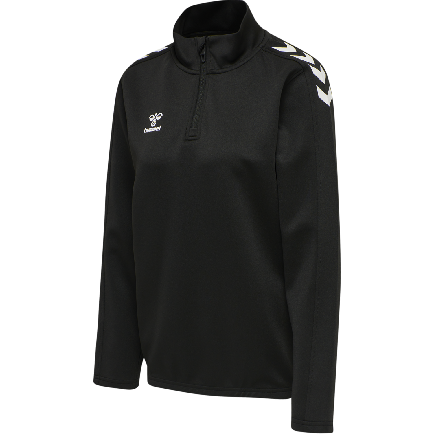 hmlCORE XK HALF ZIP SWEAT WOMAN, BLACK/BLACK, packshot