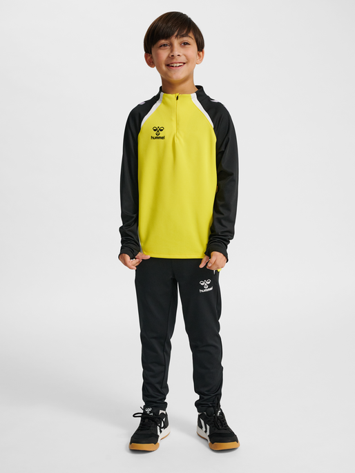 hmlLEAD 2.0 HALF ZIP KIDS, BLAZING YELLOW/BLACK, model