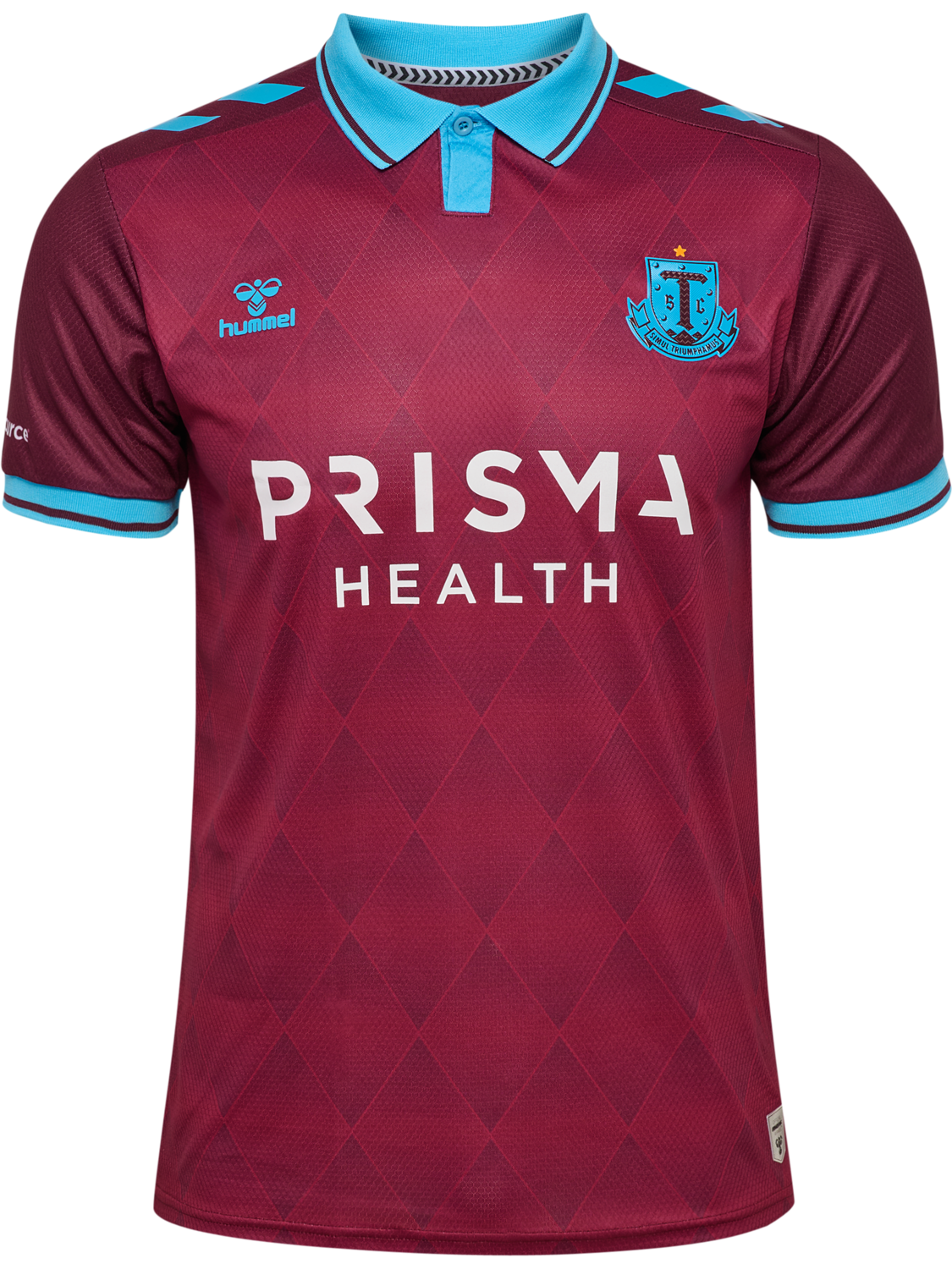 GREENVILLE 25 3RD JERSEY S/S, MAROON/ARGENTINA BLUE, packshot