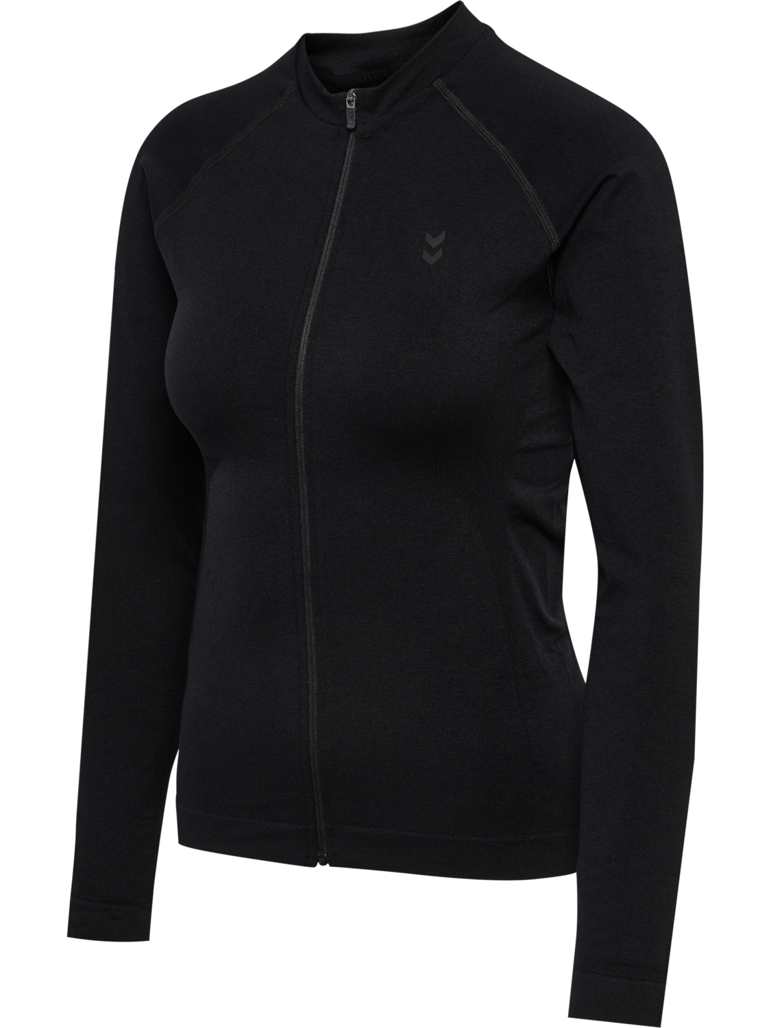 hmlFLOW ZIP BLOUSE, BLACK, packshot