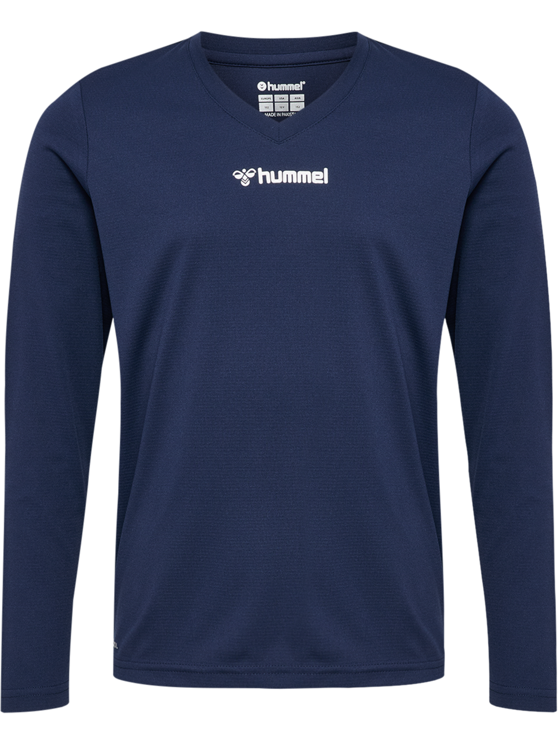 hmlBL ESSENTIAL TEE L/S KIDS, MARINE, packshot