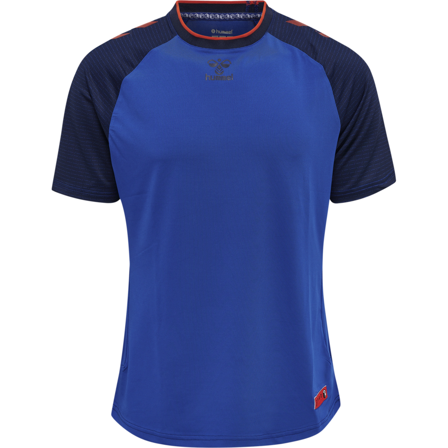 hmlPRO GRID GAME JERSEY S/S, SURF THE WEB/MARITIME BLUE, packshot