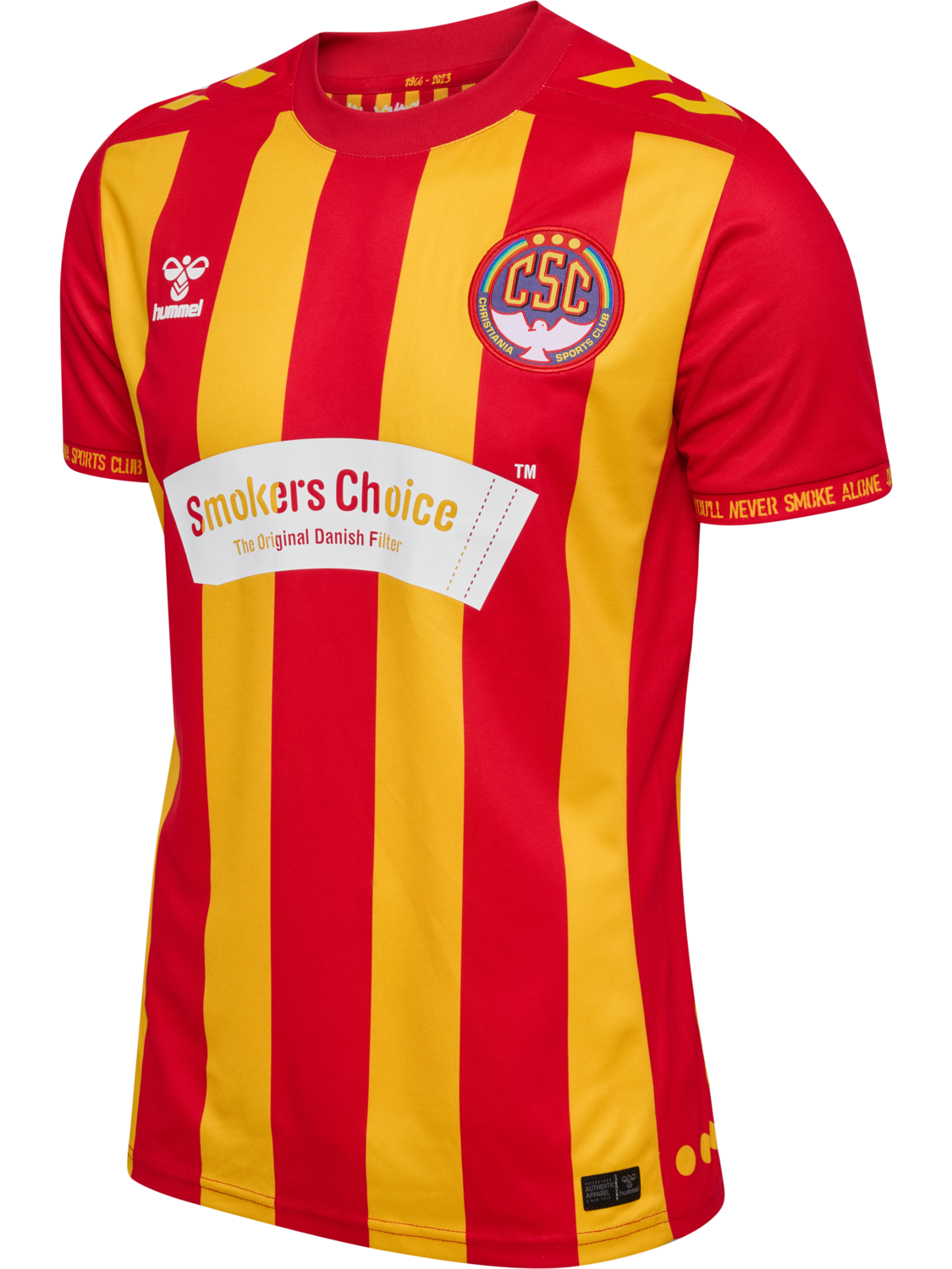 CSC 26/27 HOME JERSEY S/S, TRUE RED/SPORTS YELLOW, packshot