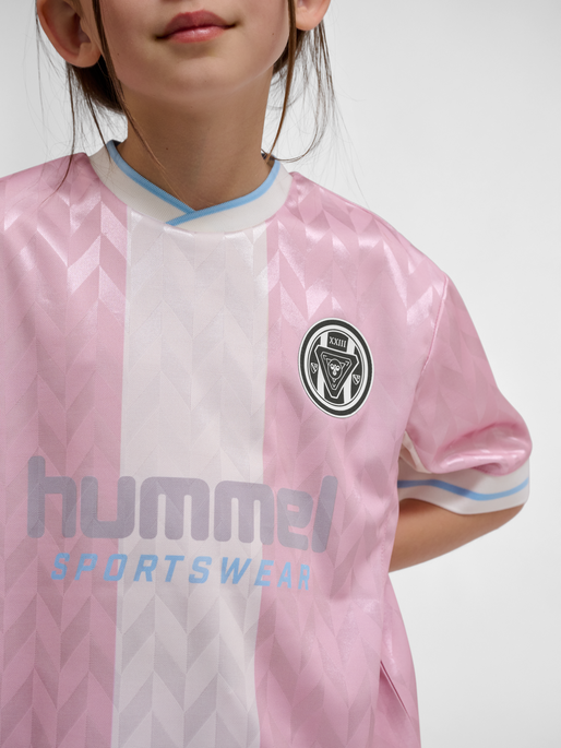 hmlJR LOOSE FB JERSEY S/S, WINSOME ORCHID, model