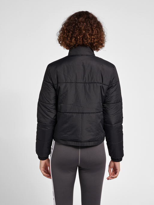 hmlSUKI PUFF JACKET, BLACK, model