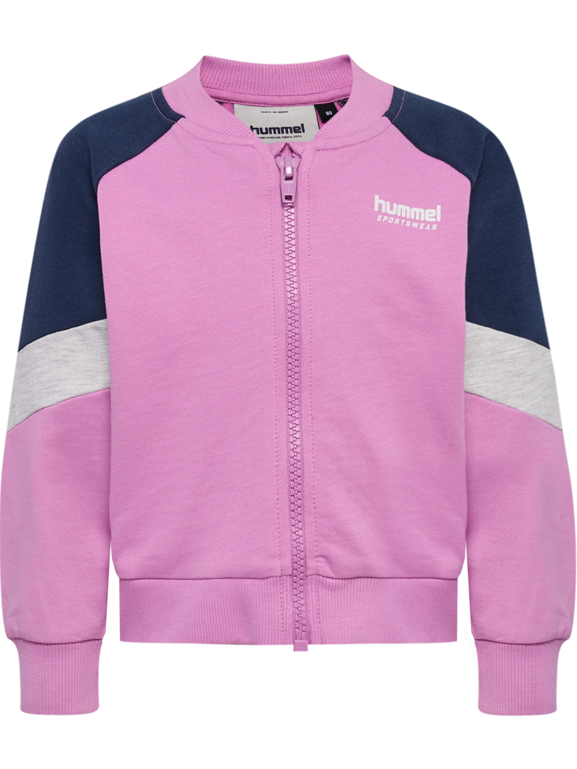hmlMINI LOOSE BLOCK ZIP JACKET, VIOLET, packshot