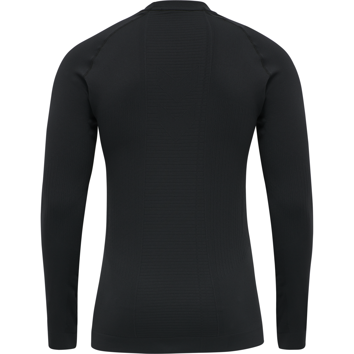 hmlSTROKE SEAMLESS T-SHIRT L/S, BLACK, packshot