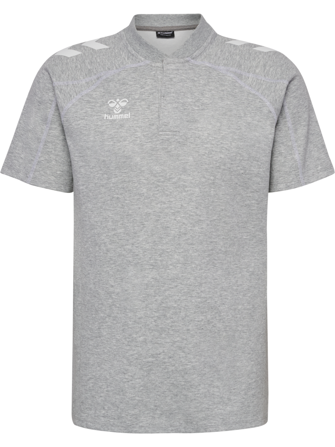 hmlMOVE 2.0 POLO, GREY MELANGE, packshot