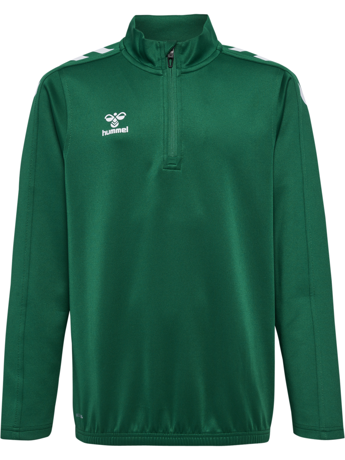 hmlCORE XK HALF ZIP POLY SWEAT KIDS, EVERGREEN, packshot