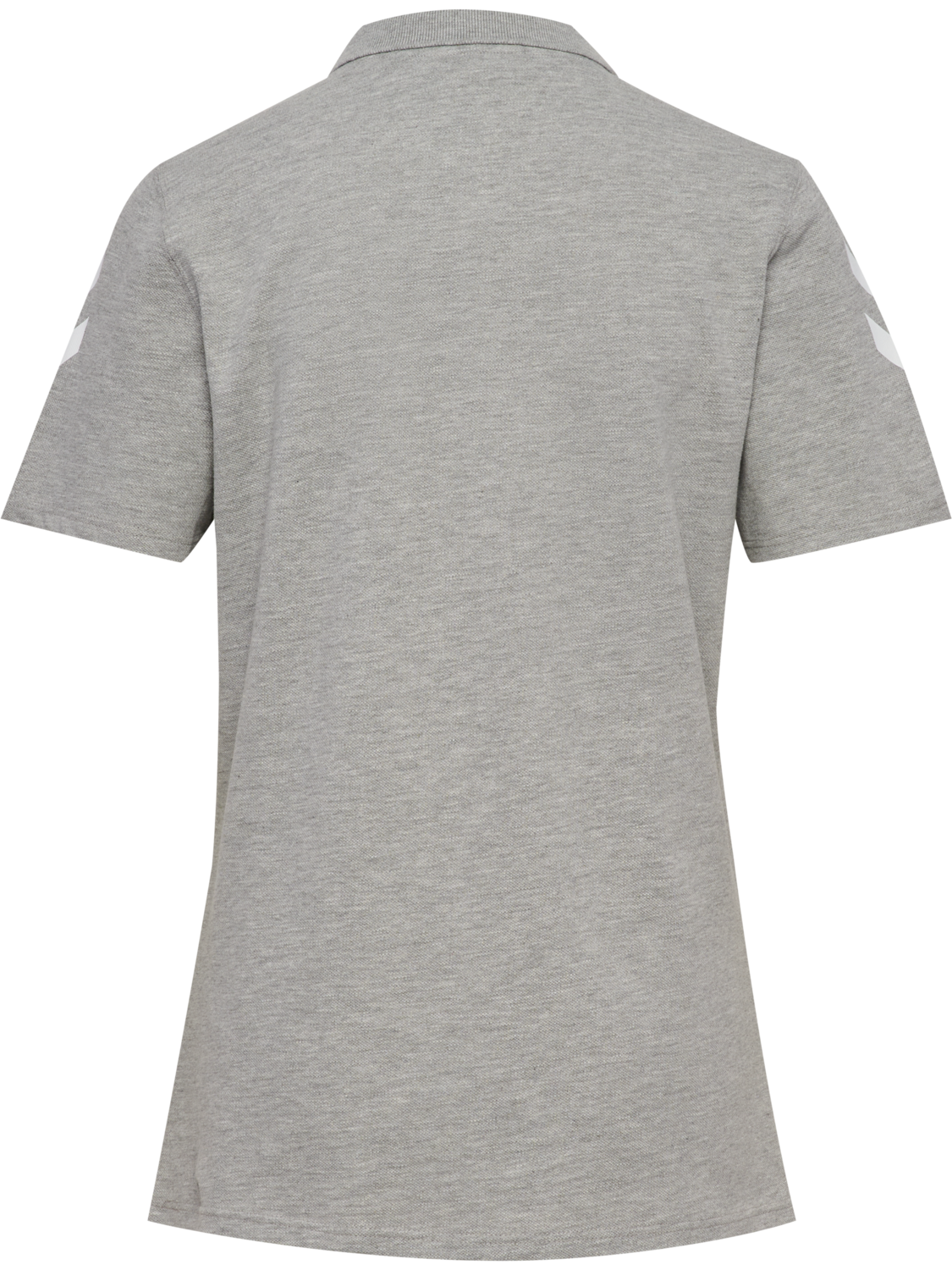 hmlGO 2.0 CHEVRON POLO WOMAN, GREY MELANGE, packshot