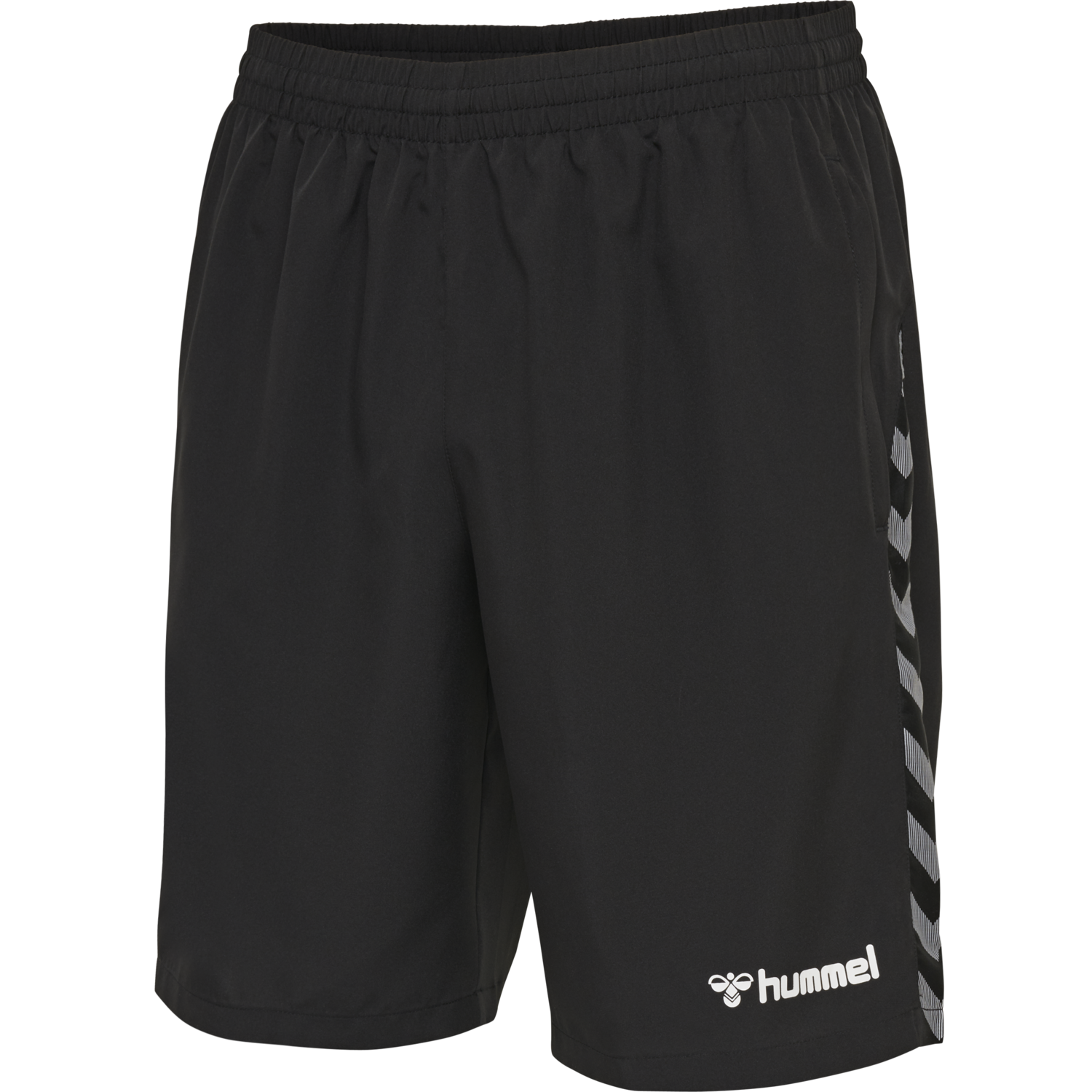 hmlAUTHENTIC TRAINING SHORT, BLACK/WHITE, packshot