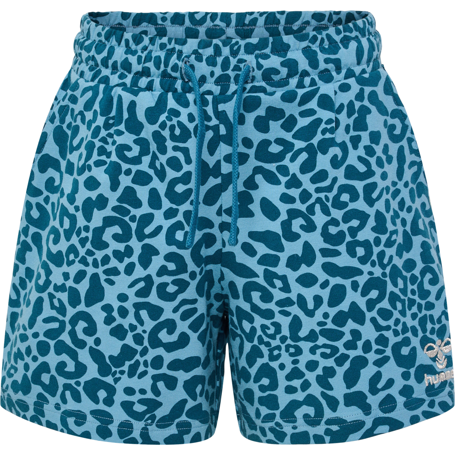 hmlFLOWY AOP SHORTS, BLUE CORAL, packshot