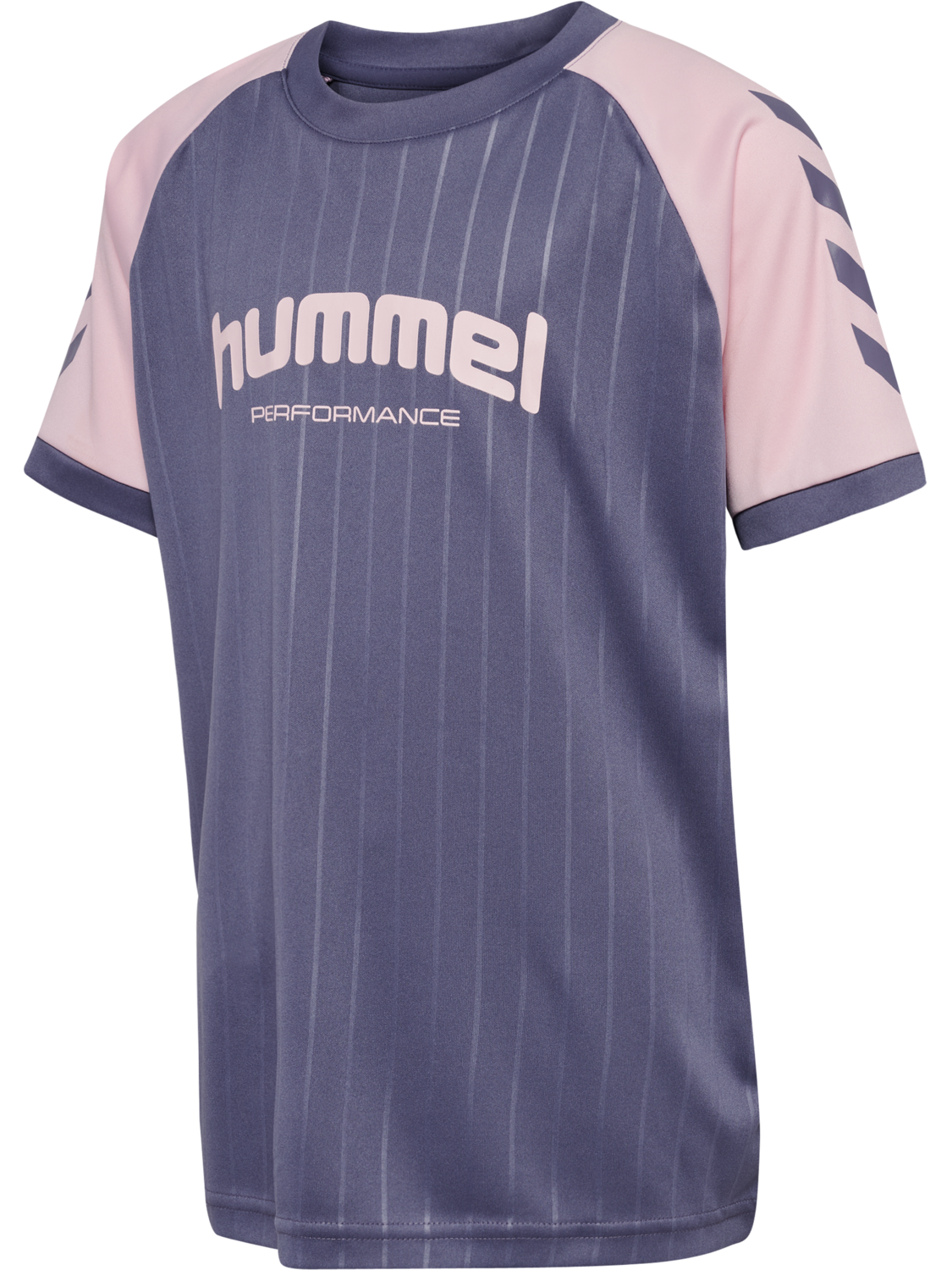 hmlJR GOAL STRIPE T-SHIRT S/S, HERON, packshot