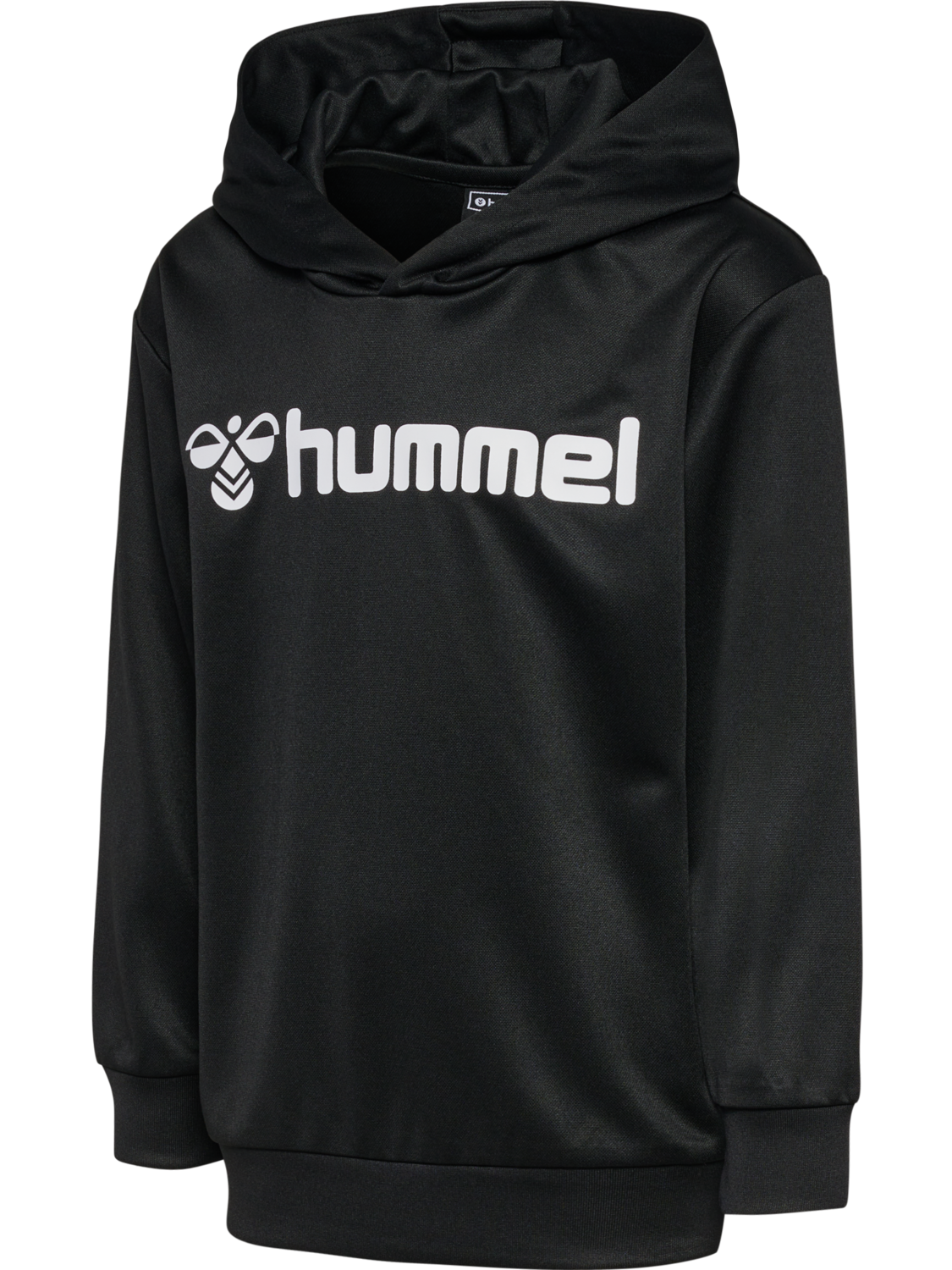 hmlLOGO HOODIE KIDS, BLACK, packshot