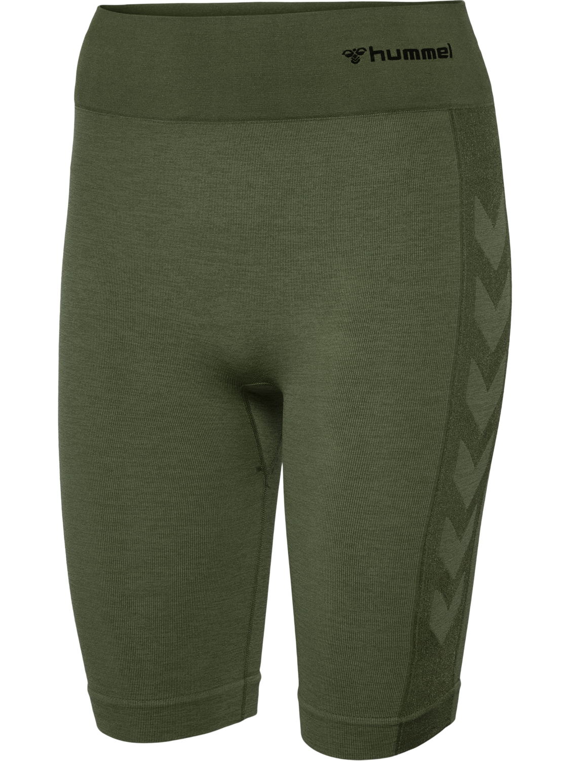 hmlCLEA SEAMLESS CYCLING SHORTS, CLIMBING IVY/BEETLE MELANGE, packshot