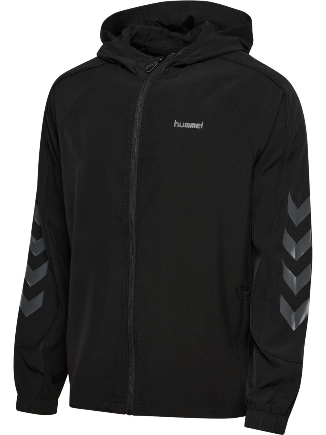 hmlHYBRID TRACK JACKET, BLACK, packshot