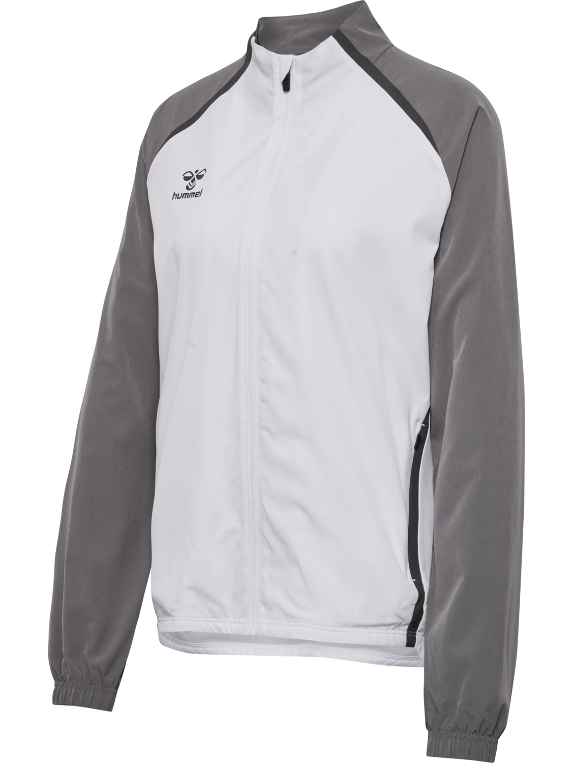 hmlLEAD 2.0  WOVEN JACKET WOMAN, WHITE/STEEL GRAY, packshot