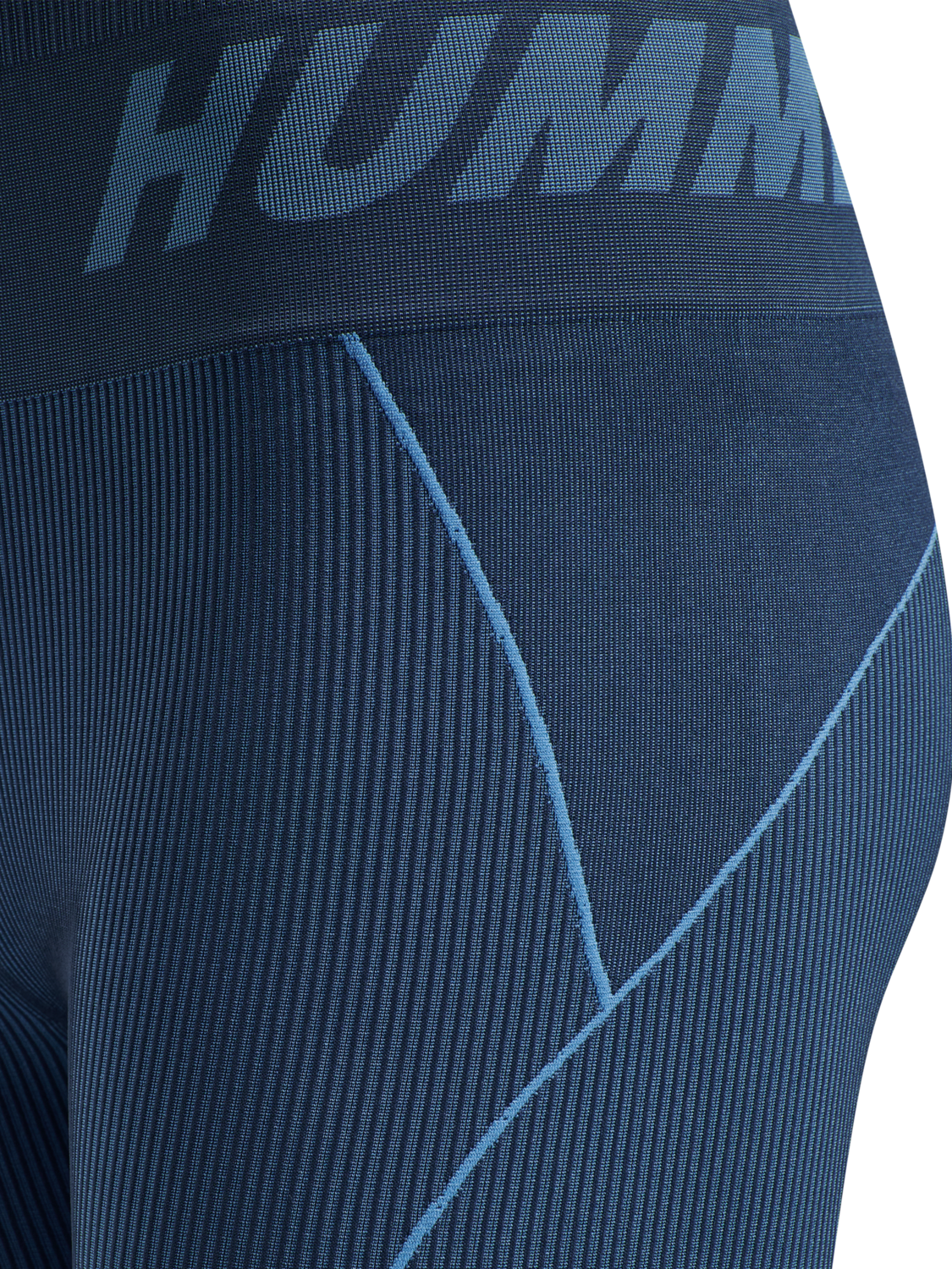 hmlTE CHRISTEL SEAMLESS MW TIGHTS, MARINA/INSIGNIA BLUE MELANGE, packshot