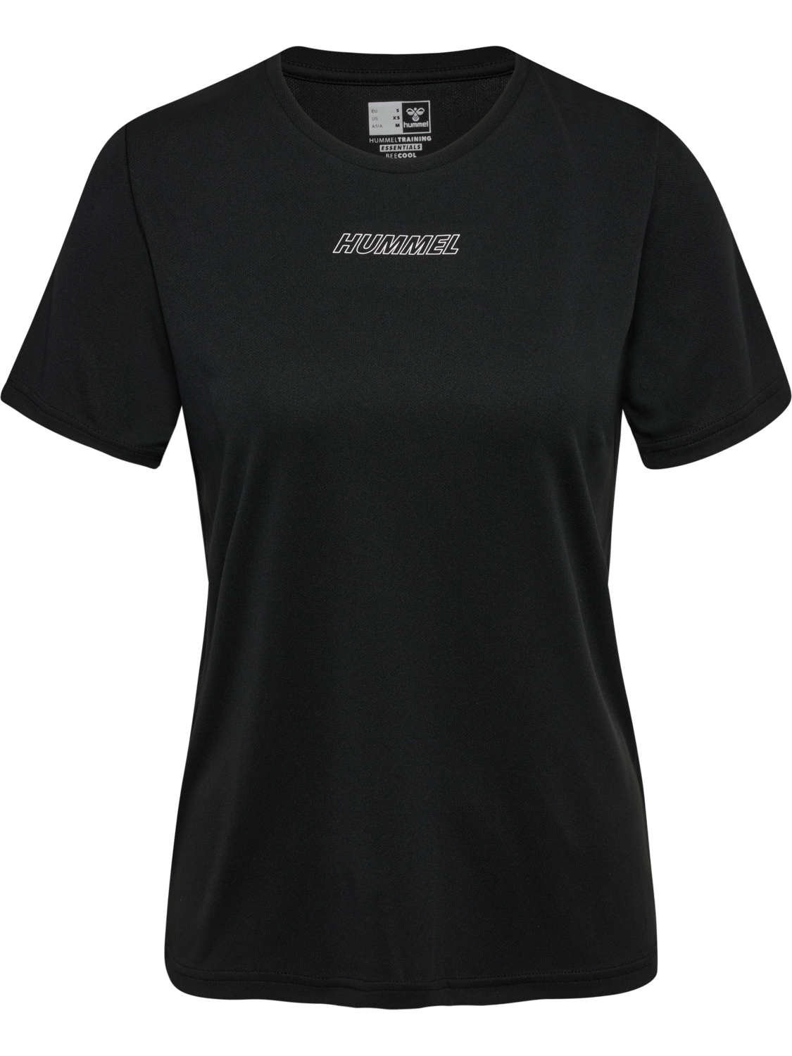 hmlTE TOLA T-SHIRT, BLACK, packshot