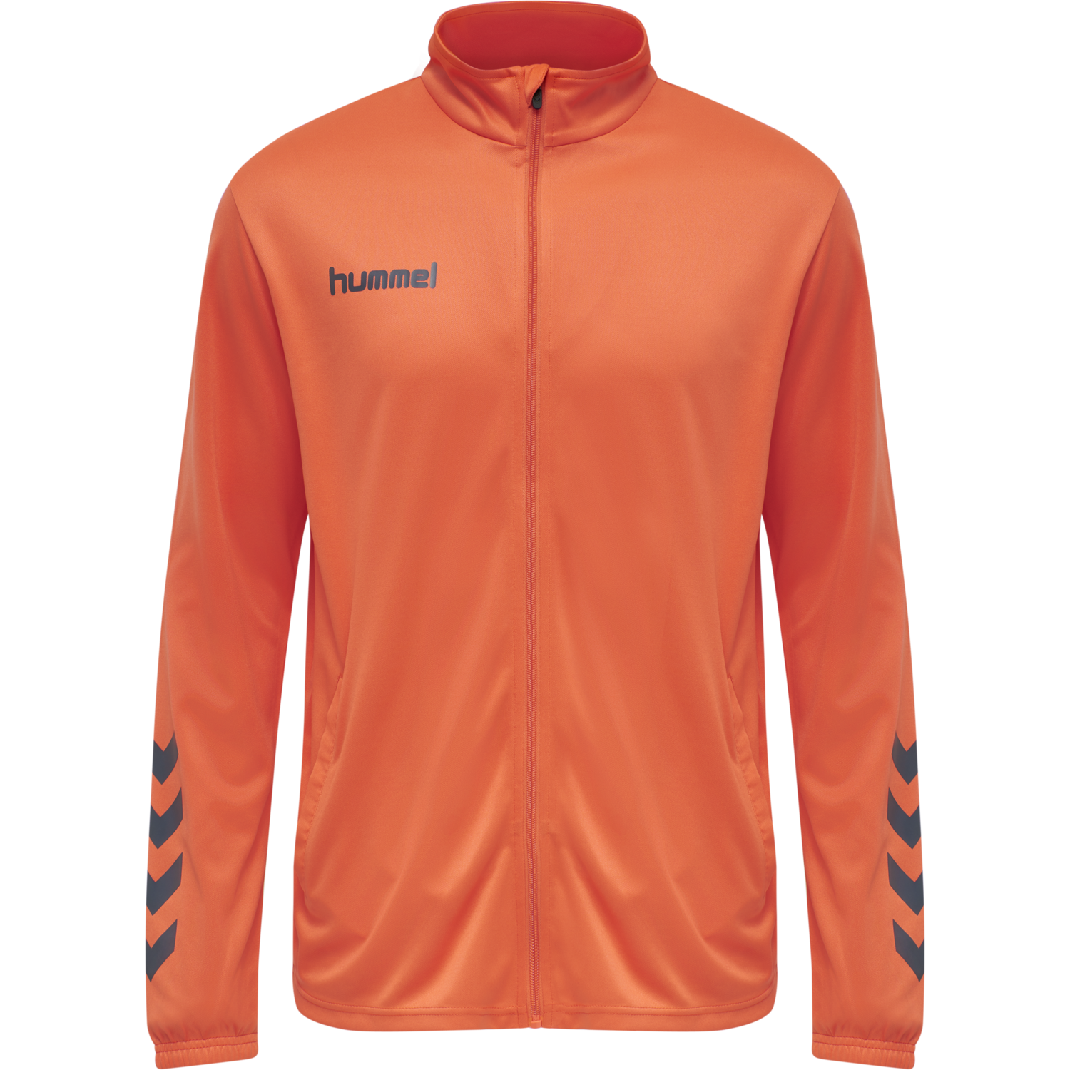 hmlPROMO POLY SUIT, NASTURTIUM/OMBRE BLUE, packshot