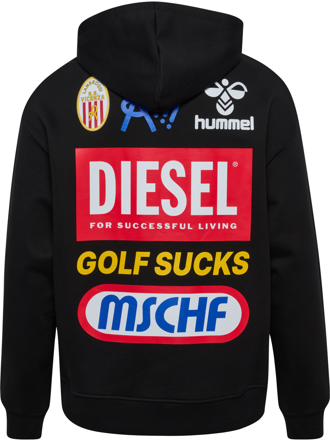 LRV x MSCHF x HML SWEAT HOOD, BLACK, packshot