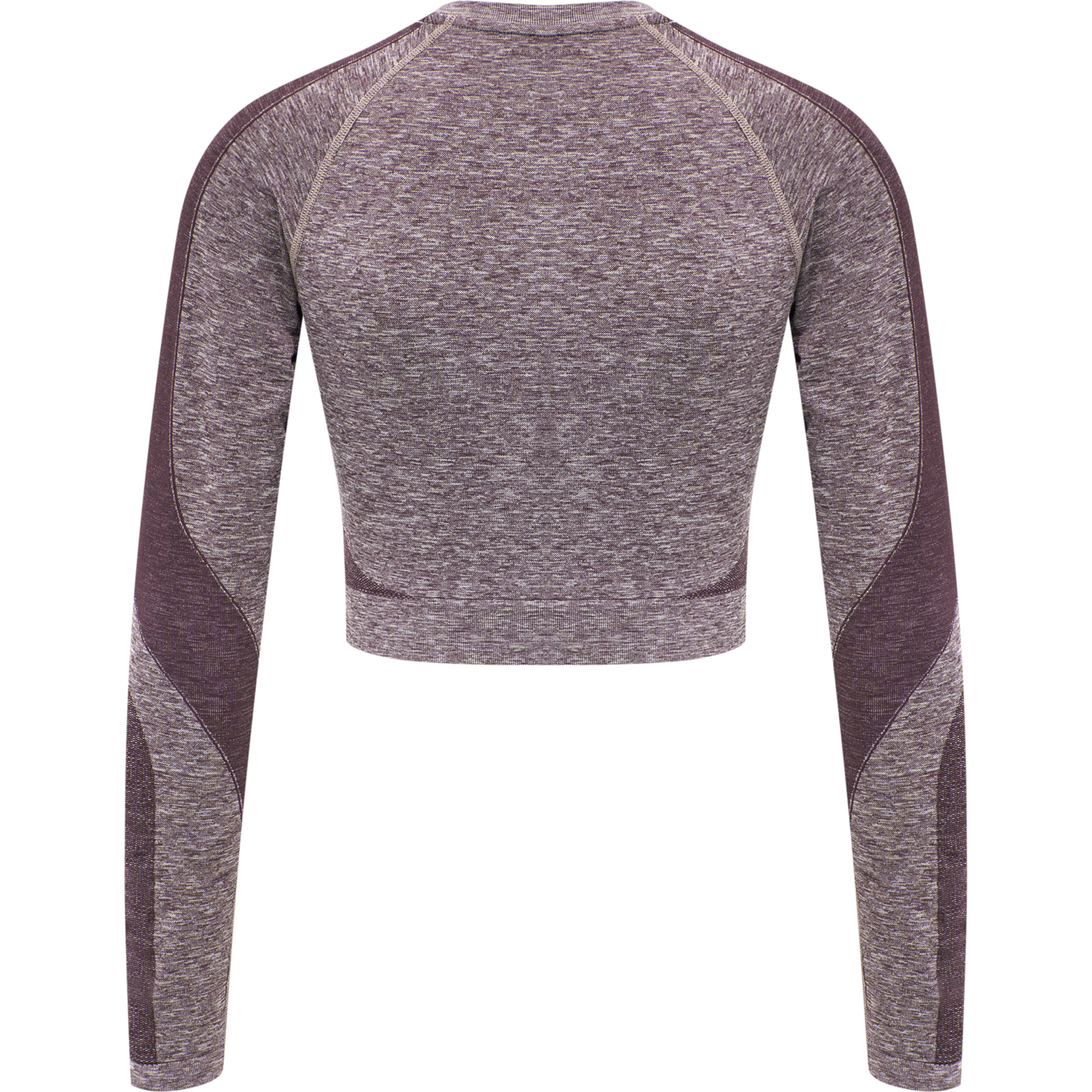 hmlKADY SEAMLESS T-SHIRT L/S, FUDGE MELANGE, packshot