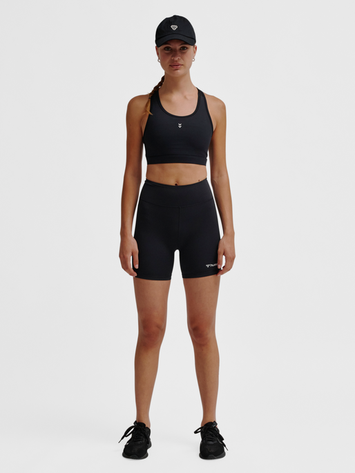 hmlULTIMATE SPORTS BRA, BLACK, model
