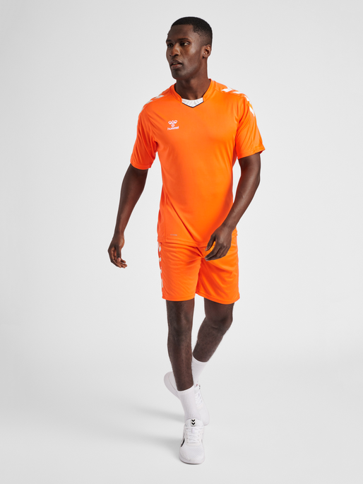 hmlCORE XK POLY JERSEY S/S, ORANGE TIGER, model