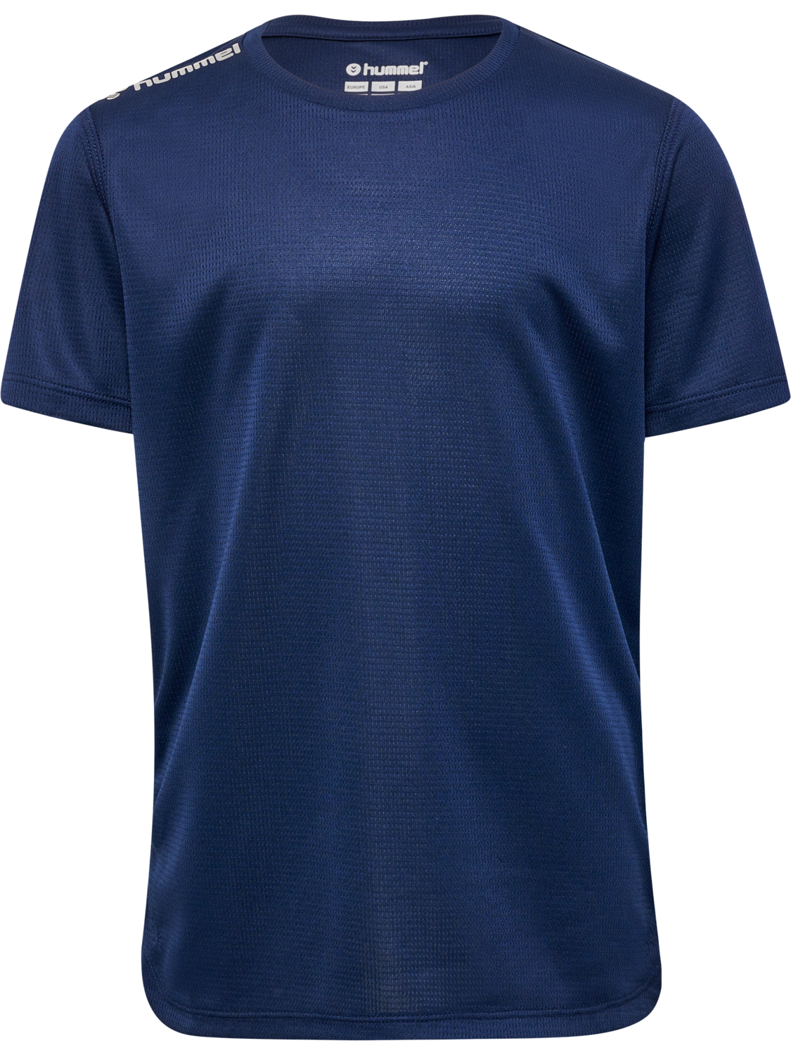 hmlRUN JERSEY S/S KIDS, BLACK IRIS, packshot