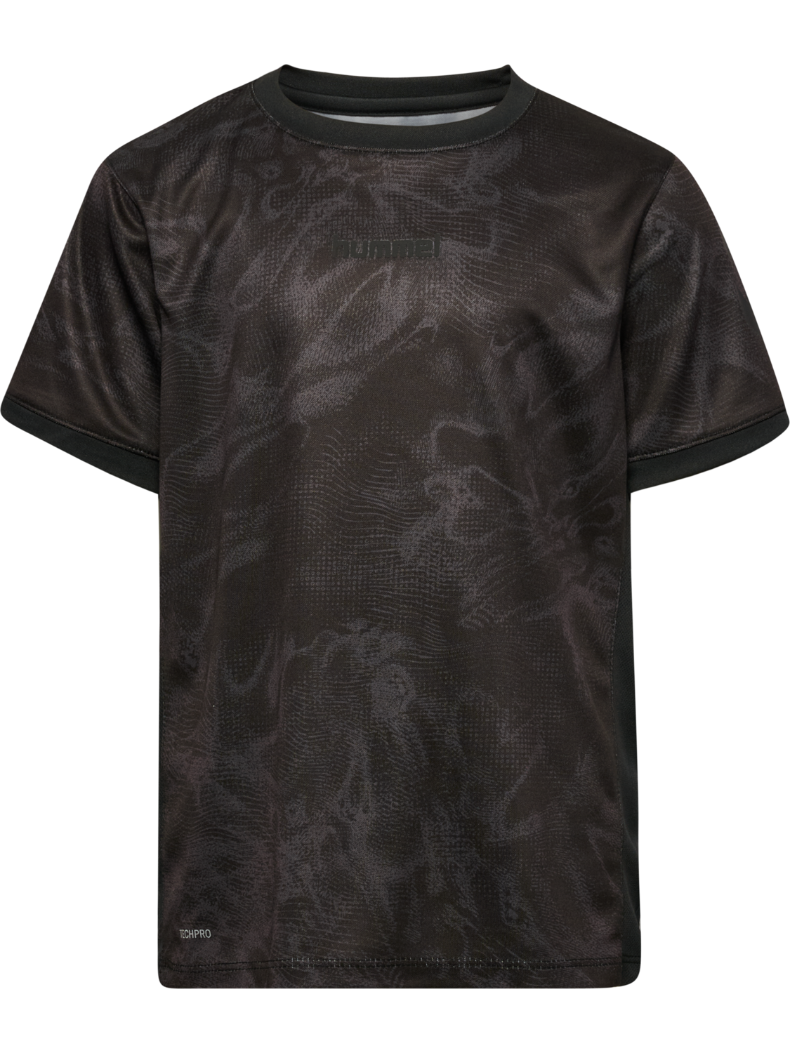 hmlBLAZE CLUB 26 GRAPHIC TEE KIDS, BLACK/ASPHALT, packshot