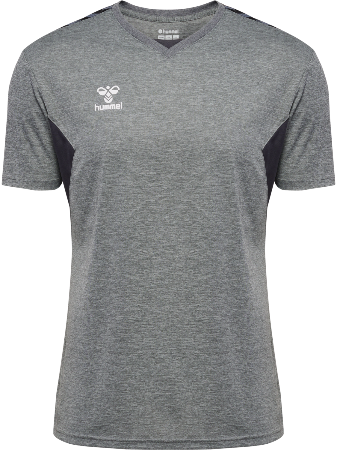 hmlAUTHENTIC PL JERSEY S/S, GREY MELANGE, packshot