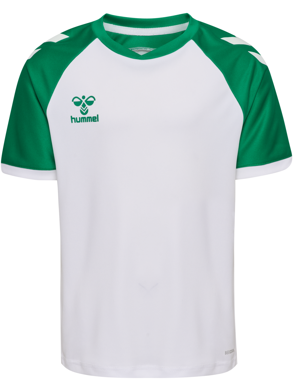 hmlMATCH LEAGUE JERSEY S/S KIDS, WHITE/JELLY BEAN, packshot