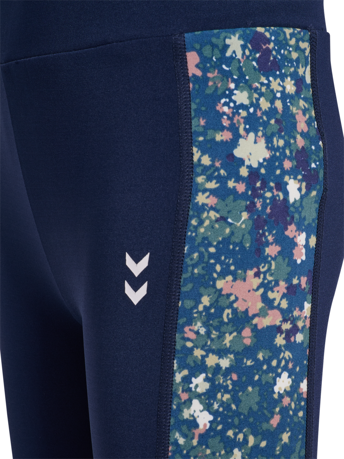 hmlJR MIX MID WAIST TIGHTS, DRESS BLUES/RIVERSIDE, packshot