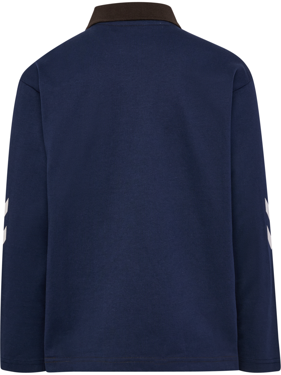 hmlROBIN JERSEY POLO L/S, TURKISH COFFEE, packshot