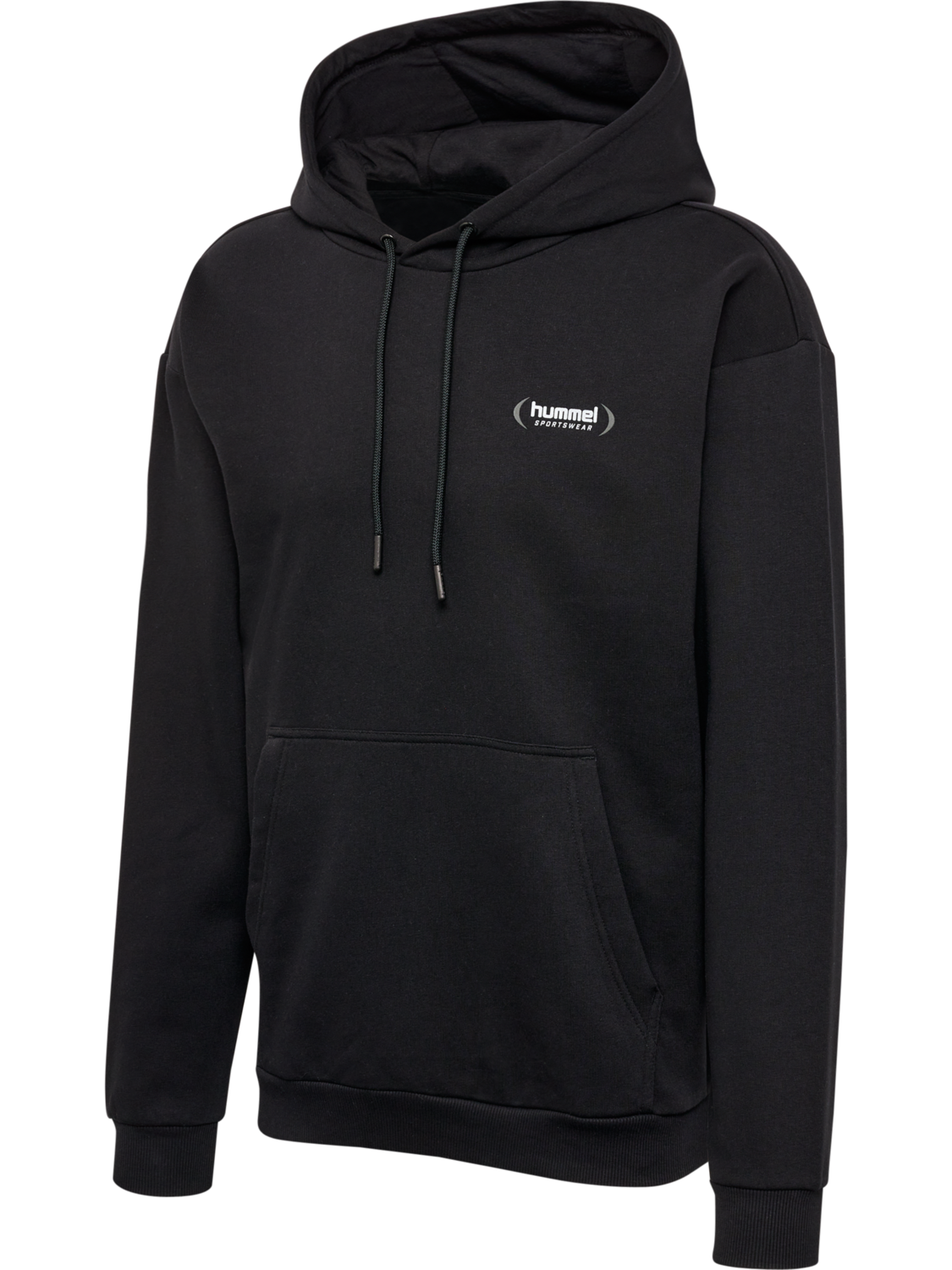 hmlFELIX LOOSE HOODIE, BLACK, packshot