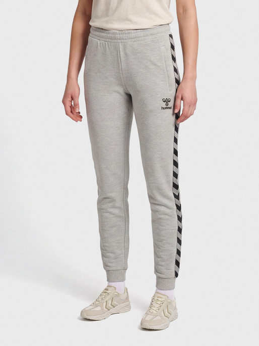 hmlMOVE CLASSIC PANTS WOMAN, GREY MELANGE, model