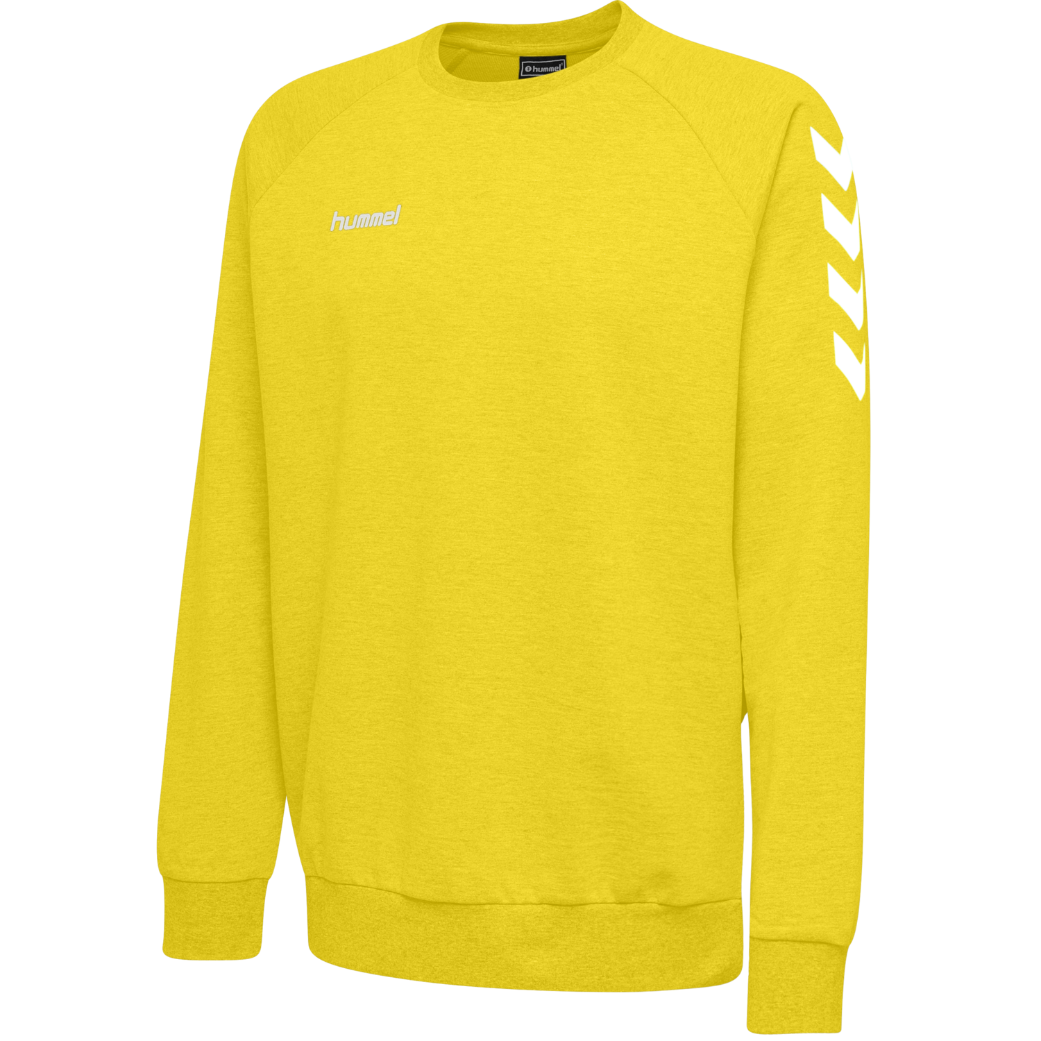 HMLGO COTTON SWEATSHIRT, SPORTS YELLOW, packshot